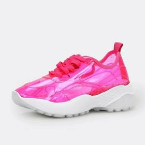 ❤️Clear Lace Front Chunky Sole Sneakers❤️